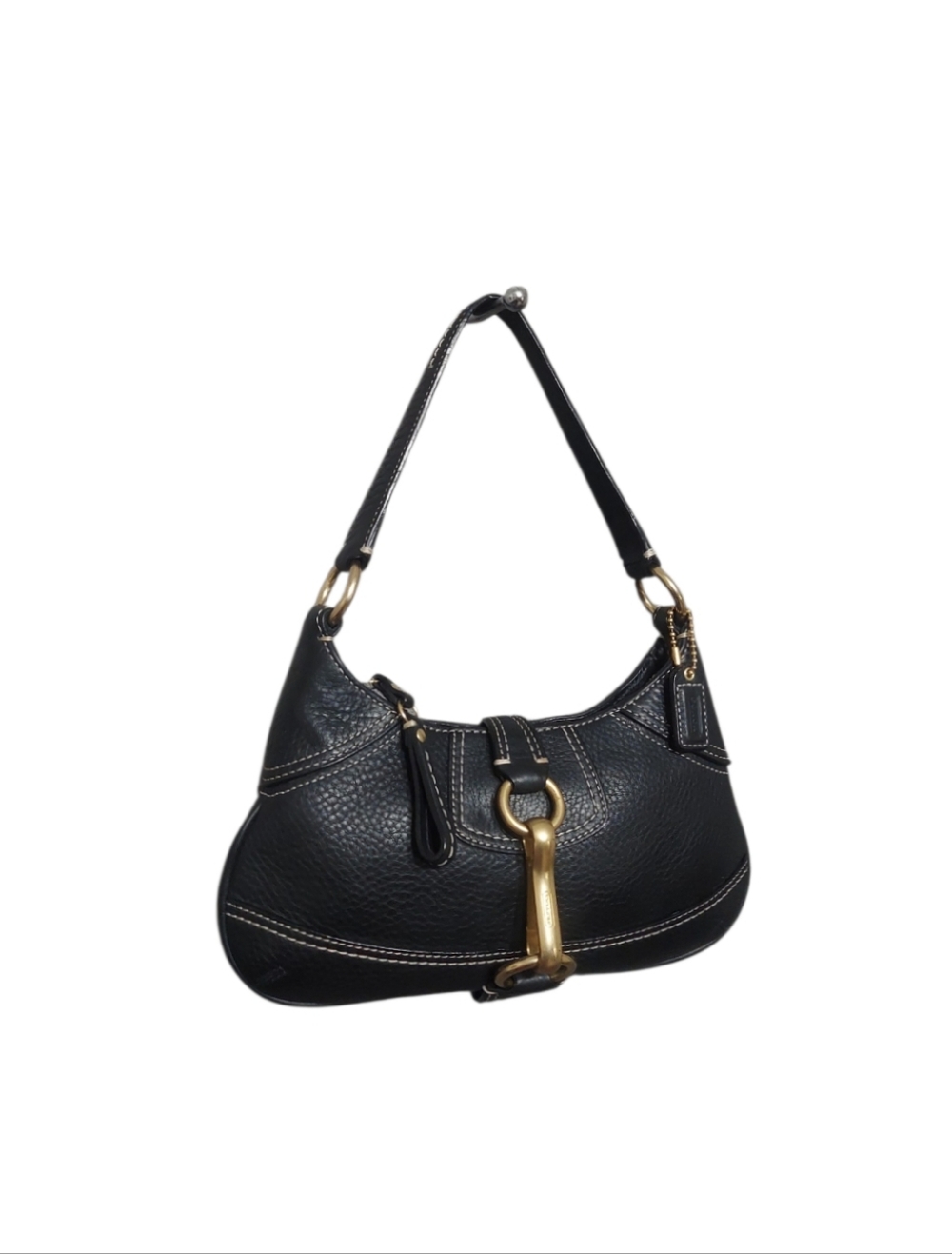 Coach Mini Hampton Ergo Y2K 2000 Vintage Shoulder Bag Like New W Brass No. 10284